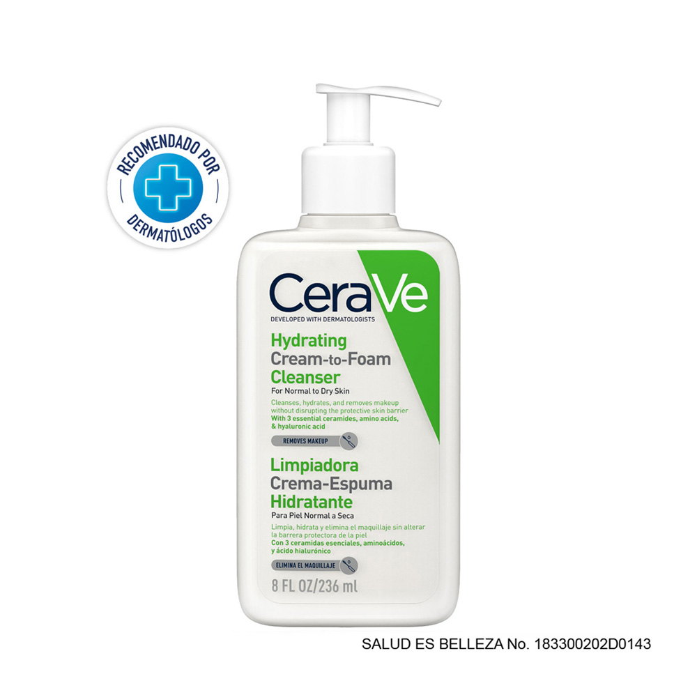CERAVE LIMPIADORA CREMA-ESPUMA HIDRATANTE 236ML