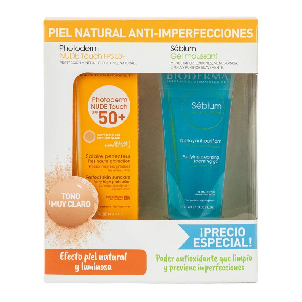 KIT PHOTODERM NUDE NATURAL 40ML+SEBIUM GEL 100ML