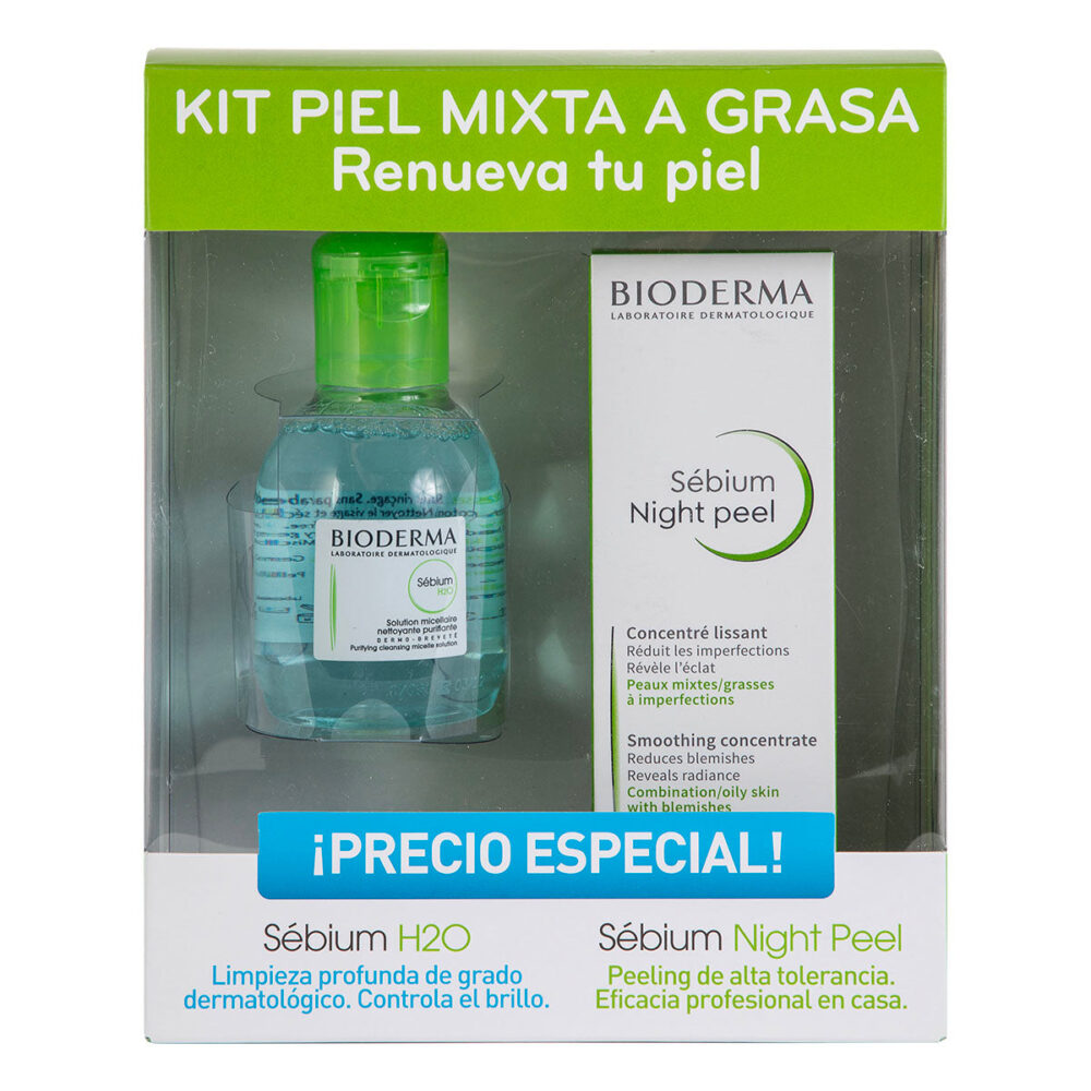 KIT SEBIUM NIGHT PEEL 40ML+SEBIUM H2O 100ML