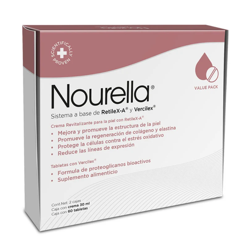 KIT NOURELLA TABLETAS C/60 + NOURELLA CREMA 30ML