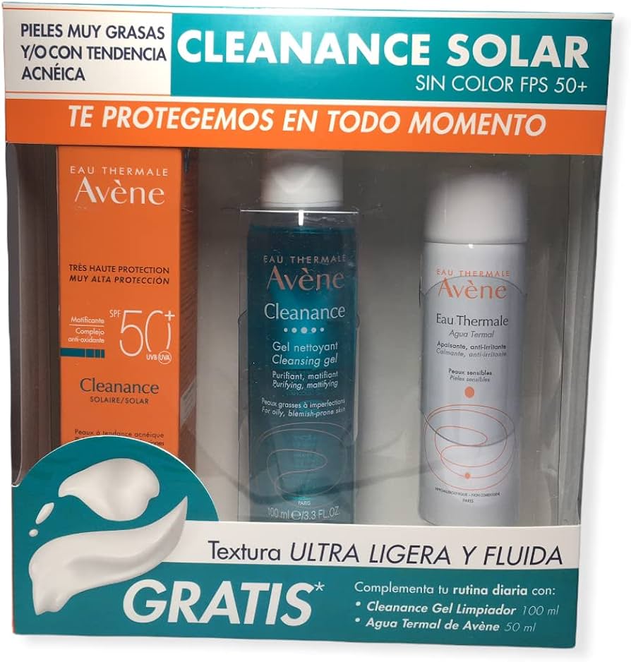 A-KIT CLEANANCE SOLAR S/C 50ML+CLEANANCE GEL LIMPIADOR 100ML+AGUA TERMAL SPRAY 50ML