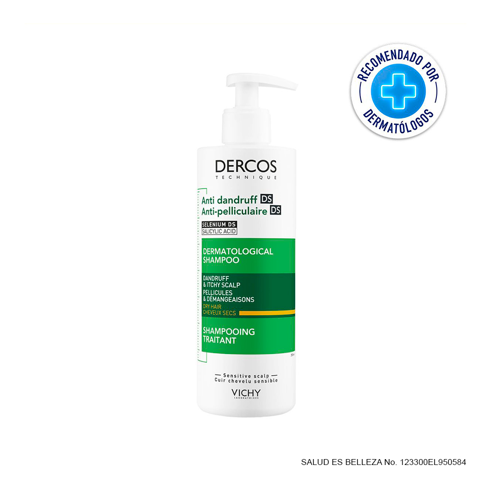 DERCOS CASPA SECA 390ML