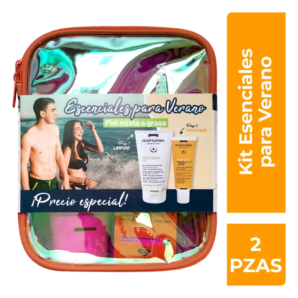 KIT-TEEN DERM GEL 150ML+UVEBLOCK SPF50+ DRY TOUCH 40ML