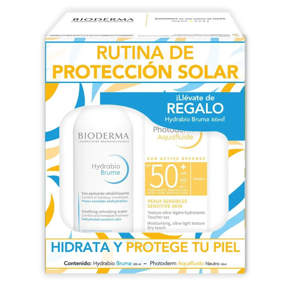 KIT-PHOTODERM AQUAFLUIDO NEUTRO 40ML+HYDRABIO BRUMA 300ML