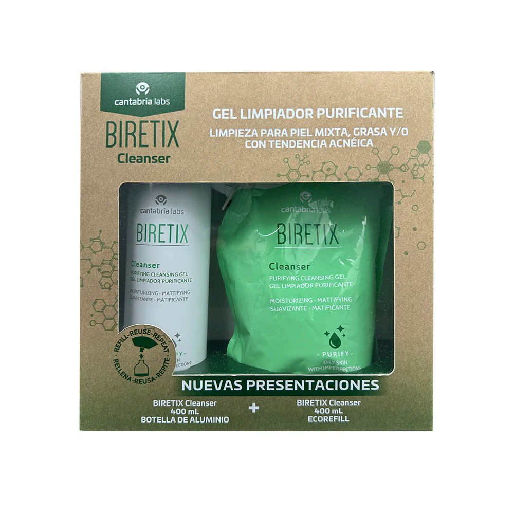 KIT-BIRETIX CLEANSER 400ML+BIRETIX CLEANSER REFILL 400ML
