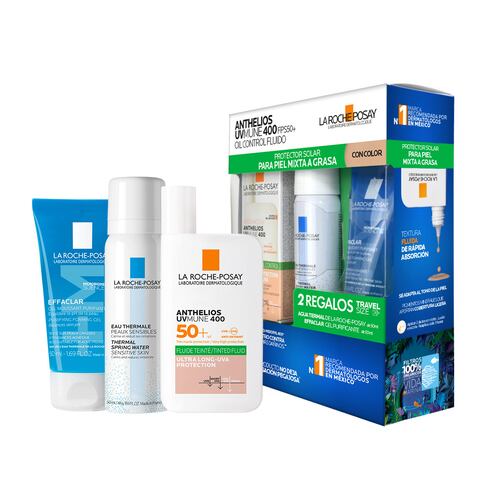 KIT-ANTHELIOS UV MUNE 400 C/C 50+ 50ML+THERMAL SPRING WATER 50ML+EFFACLAR GEL MOUSSANT 50ML