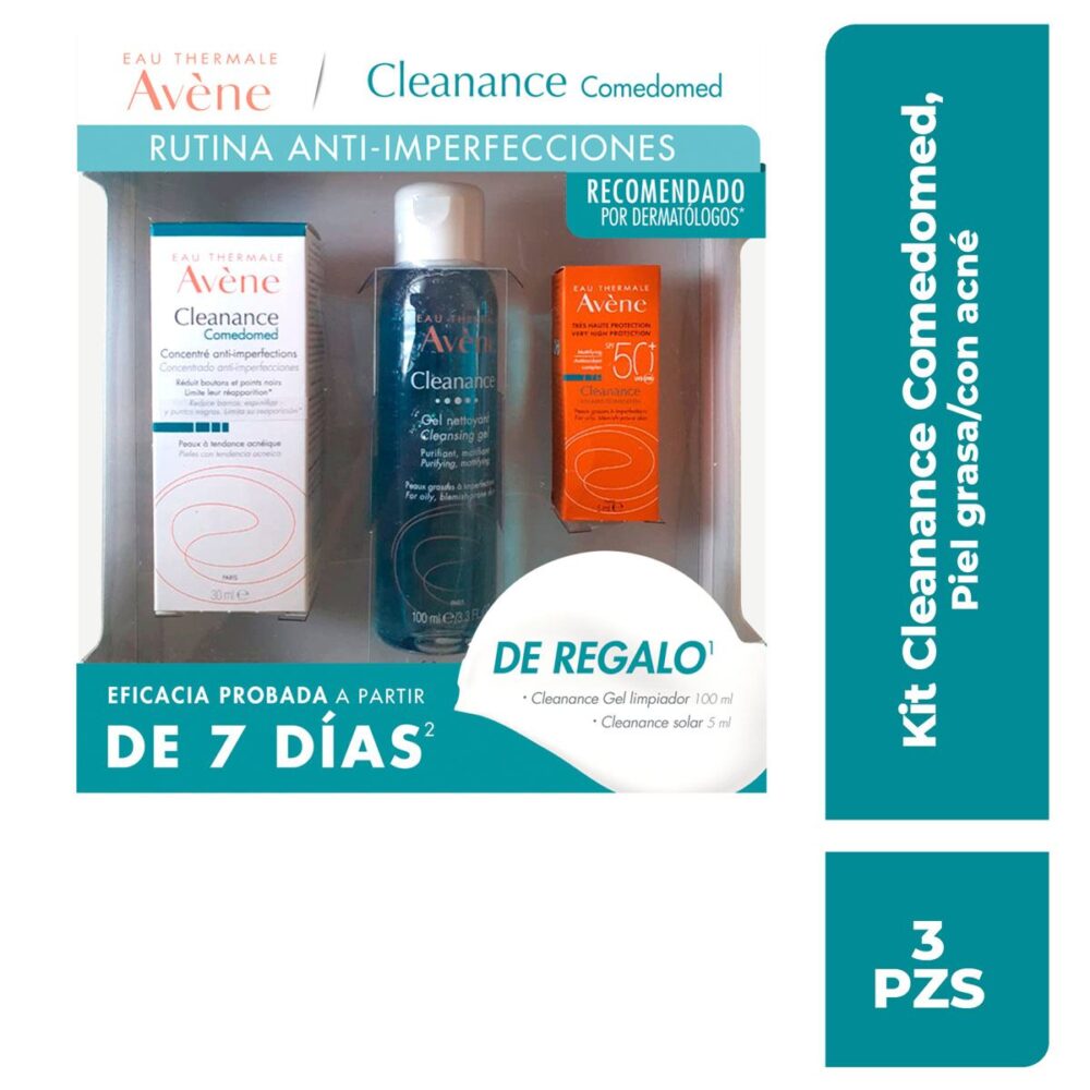 KIT CLEANANCE COMEDOMED 30ML+CLEANANCE GEL 100ML+SOLAR 5ML