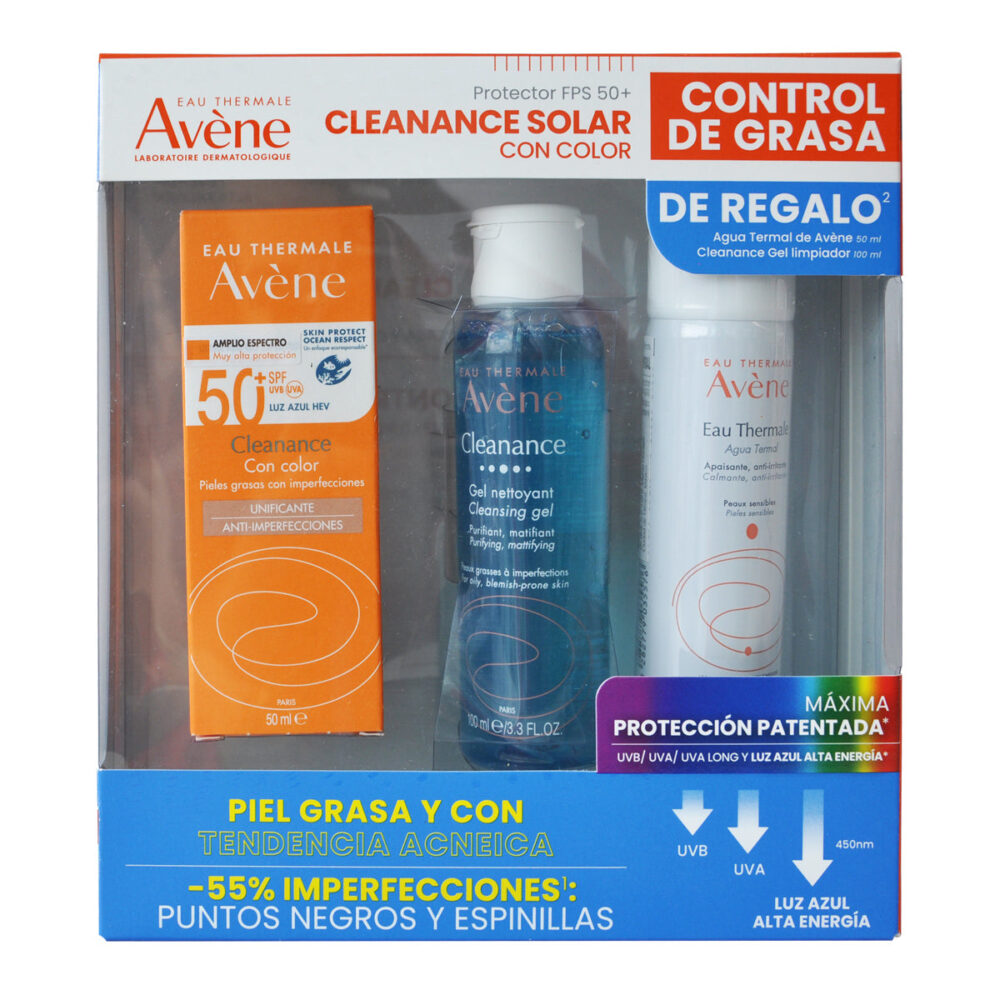 A-KIT CLEANANCE SOLAR C/C 50ML+CLEANANCE GEL LIMPIADOR 100ML+AGUA TERMAL SPRAY 50ML