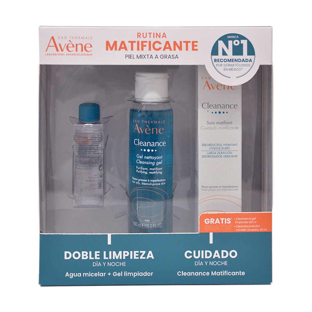 A-KIT CLEANANCE MATIFICANTE 400ML+CLEANANCE GEL 100ML+CLEANANCE AGUA MICELAR 100ML