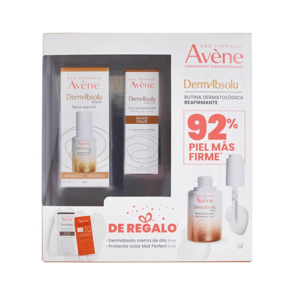 KIT-DERMABSOLU SUERO 30ML+DERMABSOLU CREMA DE DIA 10ML+PROTECTOR SOLAR MAT PERFECT C/C MUESTRA