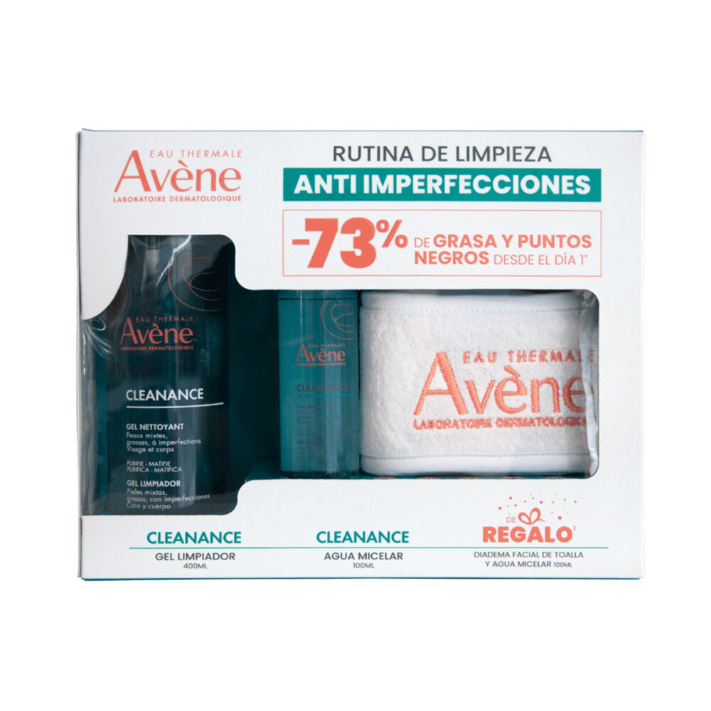 KIT-CLEANANCE LIMPIADOR GEL 400ML+CLEANANCE LOCION MICELAR 100ML+TOALLA
