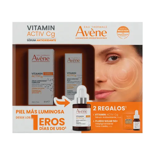 KIT-VITAMIN ACTIV SERUM 30ML+VITAMIN C SERUM 10ML+SACHET FLUIDO DESPIGMENTANTE MEDIO 2ML