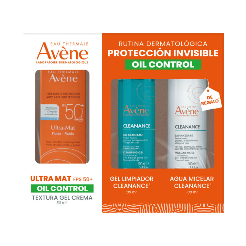 KIT-OIL CONTROL ULTRA MAT 50ML+CLEANANCE GEL LIMPIADOR 100ML+CLEANANCE AGUA MICELAR 100ML