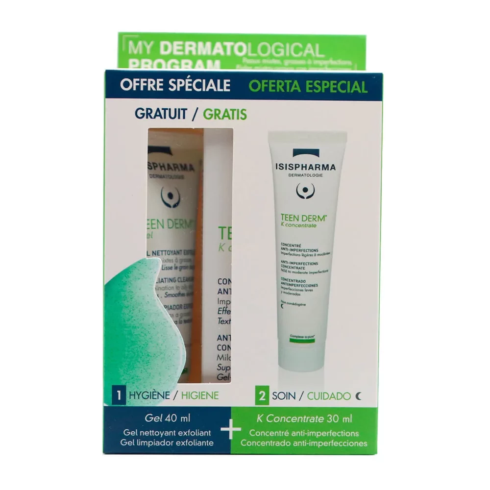PACK TEEN DERM K CONCENTRATE 30ML GRATIS TEEN DERM GEL 40ML