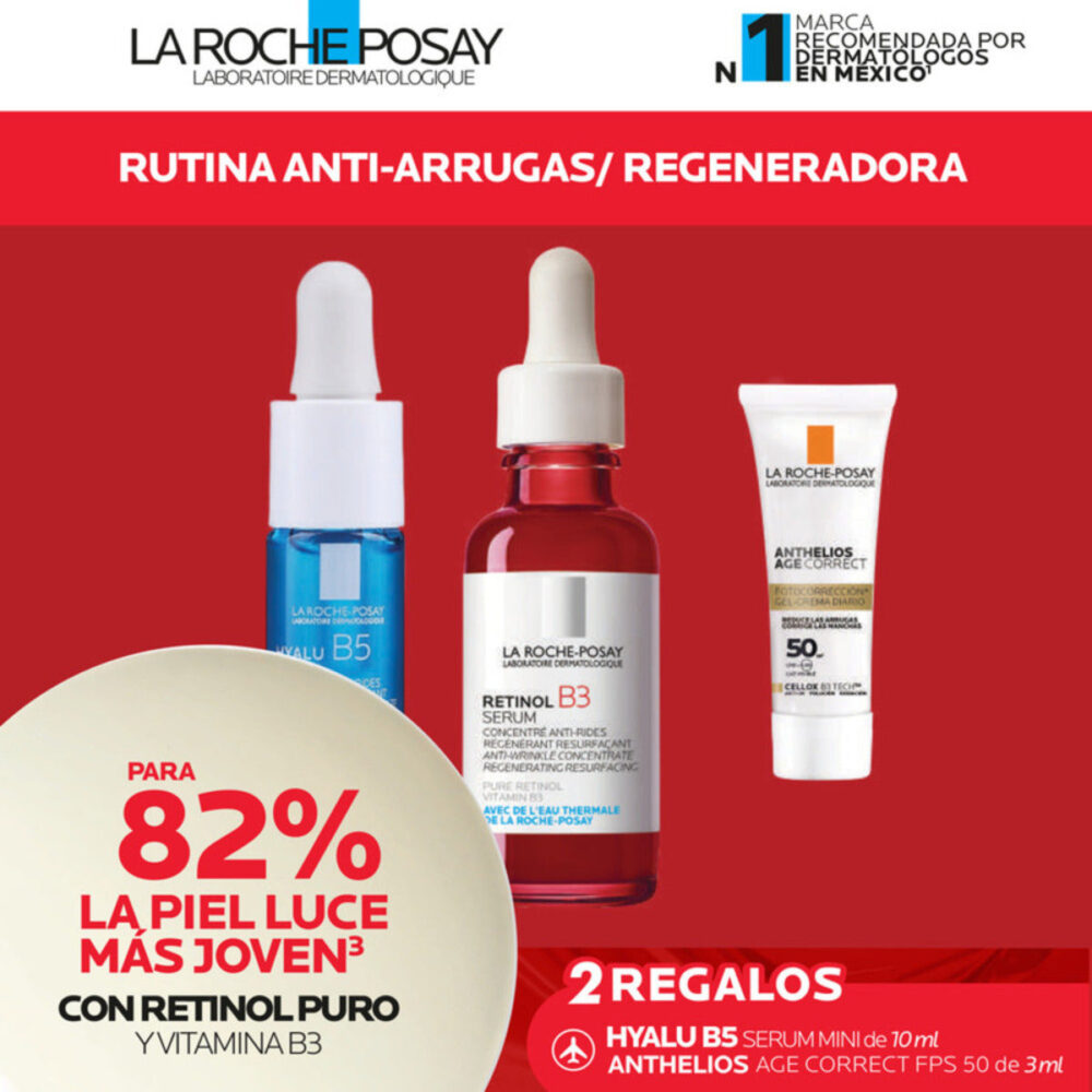 KIT-RETINOL B3 SERUM 30ML+HYALU B5 SERUM 10ML+ANTHELIOS AGE CORRECT 3ML