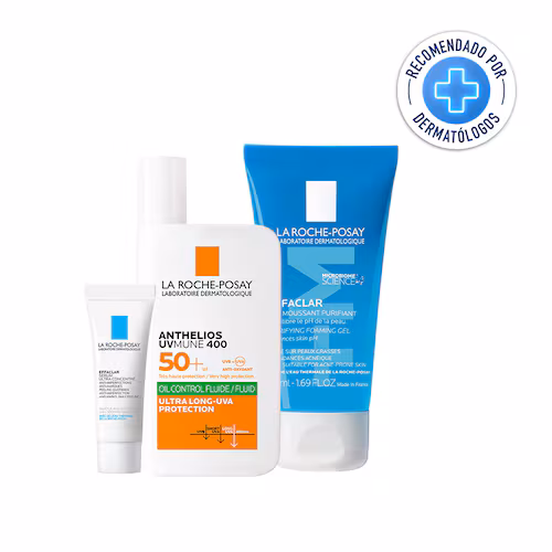 KIT-ANTHELIOS UV MUNE 400 50+ FLUIDO OIL CONTROL 50ML+EFFACLAR GEL MOUSSANT 50ML+EFFACLAR SERUM 3ML