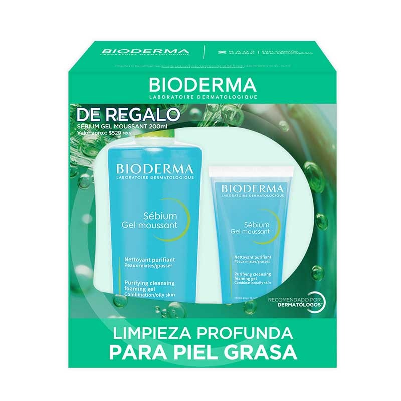 KIT-SEBIUM GEL MOUSSANT 500ML+SEBIUM GEL MOUSSANT 200ML