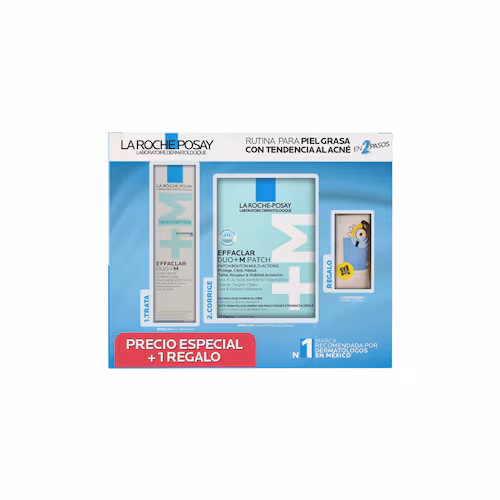 KIT-EFFACLAR DUO+M ANTI-IMPERFECCIONES 40ML+EFFACLAR DUO+M PATCH 22 PARCHES+COSMETIQUERA