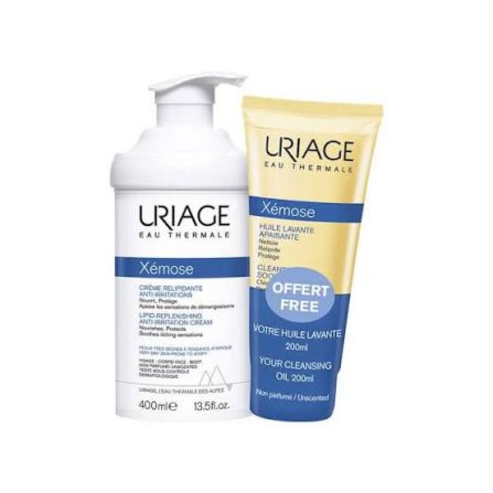 KIT-XEMOSE CREMA HIDRATANTE 400ML+XEMOSE ACEITE LIMPIADOR 200ML