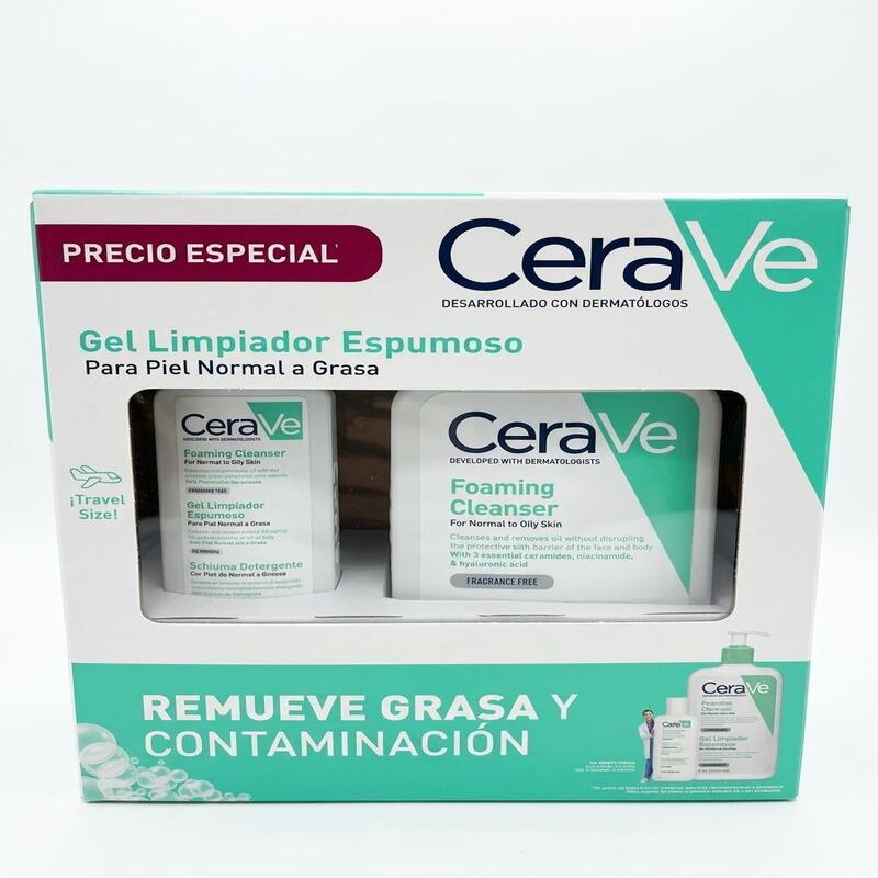 KIT-CERAVE GEL LIMPIADOR ESPUMOSO 473ML+GEL LIMPIADOR ESPUMOSO 88ML